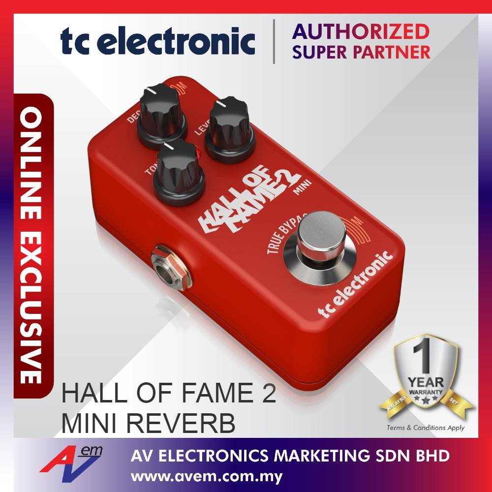 TC Electronic HALL OF FAME 2 MINI REVERB Iconic Reverb